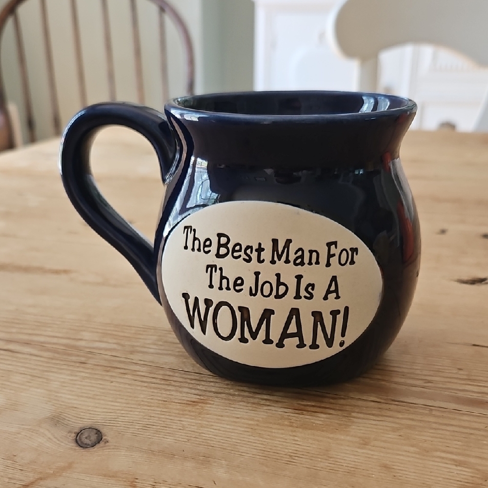 Navy Blue Mug with Quote